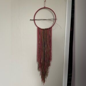 Bohemian Dreamcatcher Wall Hanging with Multicolor Tassels